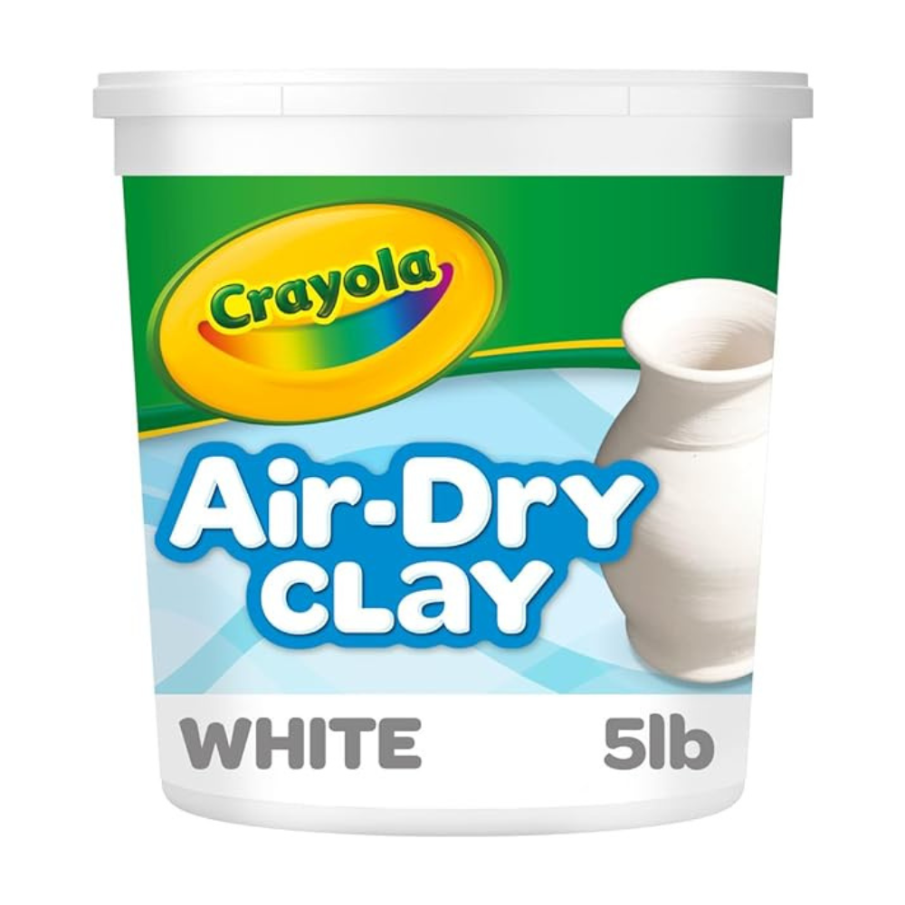 Untitled-design-2024-09-20T223130.725.png Crayola Air Dry Clay (5lbs), Natural White Modeling Clay for Kids - Image 1