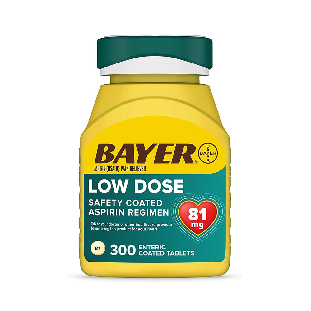 bay.jpg Bayer Aspirin Low Dose 81 mg, Enteric Coated Tablets - Image 1
