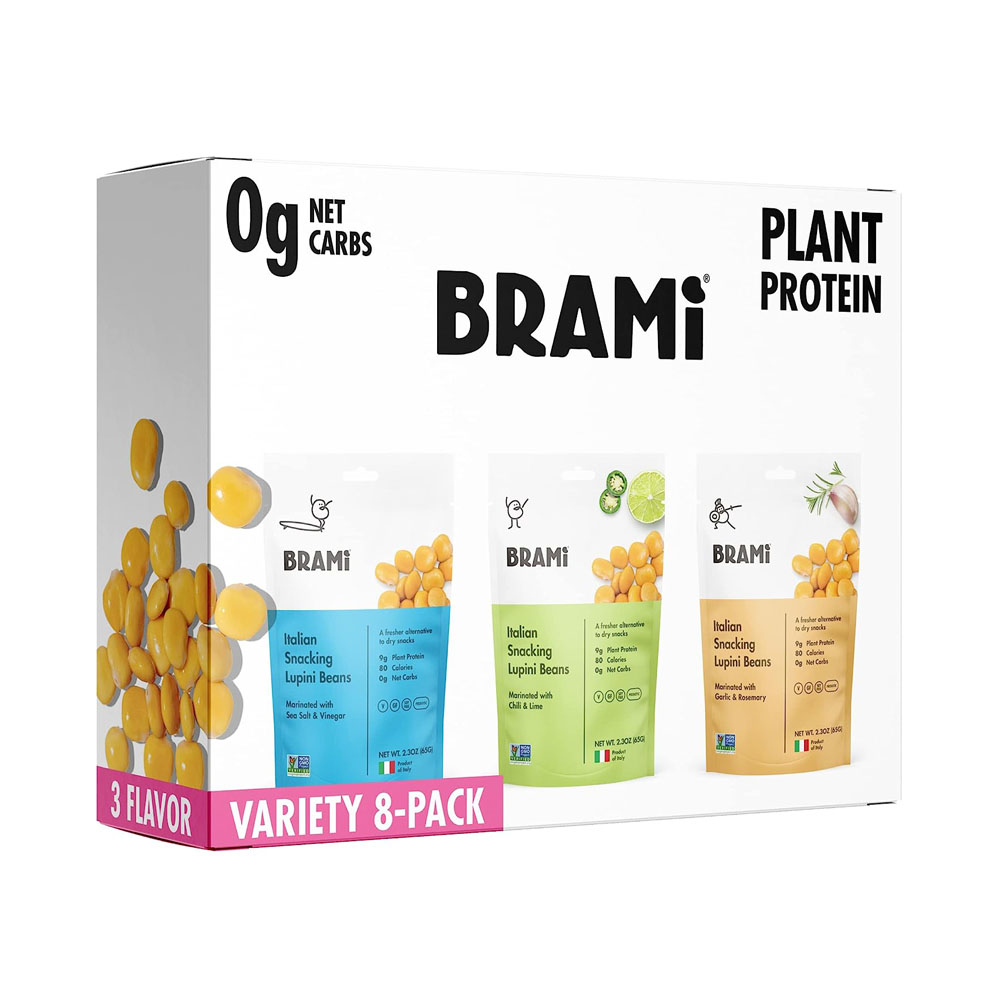 brami1.jpg BRAMI Lupini Beans Snack, Mini | 4g Plant Protein - Image 1