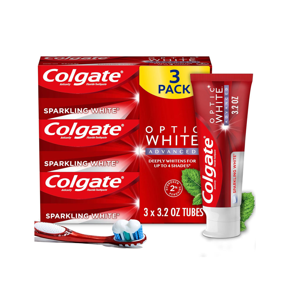 col-1.jpg Colgate Optic White Advanced Teeth Whitening Toothpaste - Image 1