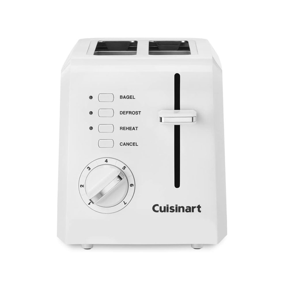 cu.jpg Cuisinart 2-Slice Toaster Oven, Compact, White, CPT-122 - Image 1