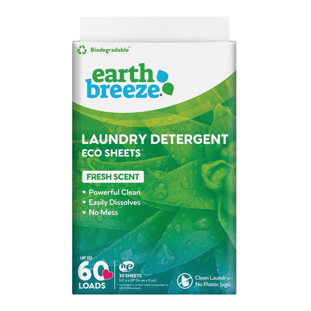 earth1.jpg Earth Breeze Laundry Detergent Sheets - Fresh Scent - Image 1
