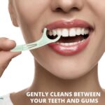 Plackers Micro Mint Dental Flossers, Fresh Mint Flavor, Fold-Out Toothpick - Image 2